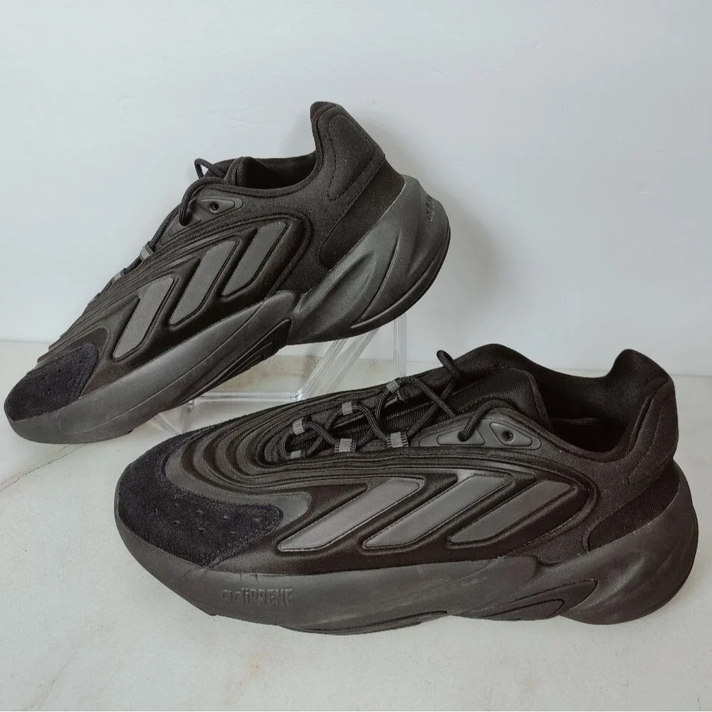 NWOT Adidas Men's Ozelia 'Black Carbon' Sneakers, Sz 7.5